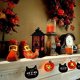 thumbnail image 5 of Luz de vela LED con tema de Halloween, linterna retro de cuatro esquinas, velas colgantes sin llama, adorno de lámpara para decoración del patio del jardín del hogar, 5 of 8