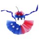 thumbnail image 4 of Linda falda tutú traje patriótico rojo azul y blanca falda 2pcs disfraz del día de independencia de mascotas para la decoración de gatitos, 4 of 8