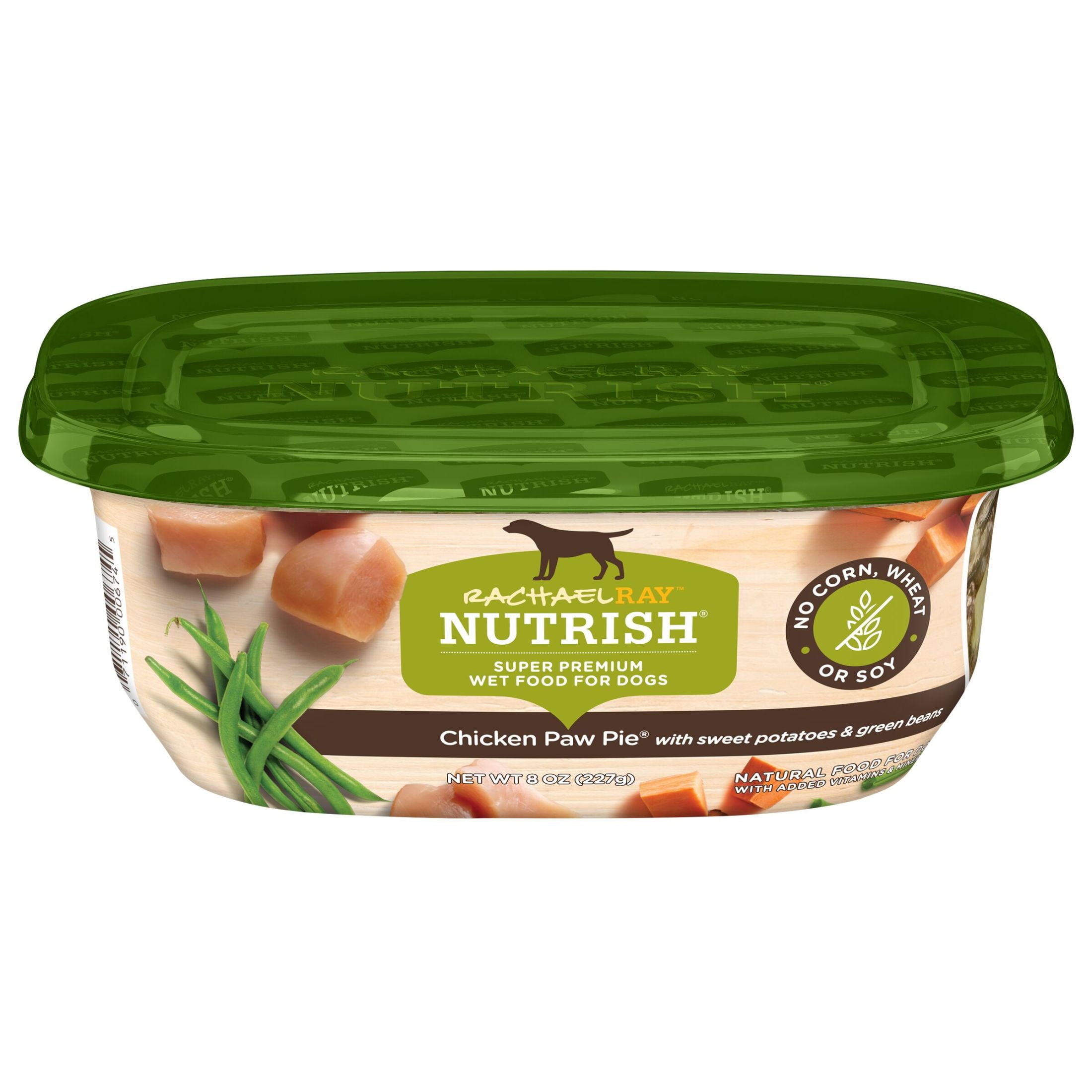 (12 pack) Rachael Ray Nutrish Chicken Paw Pie Wet Dog Food, 8 oz. Tub
