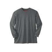 Boulder Creek By Kingsize Men's Big & Tall Heavyweight Long-Sleeve No Pocket Crewneck Tee
