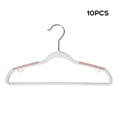 thumbnail image 1 of 10pcs Clothes Hanger Plastic Lightweight Space Saving Laundry Hangers for Child, 1 of 2