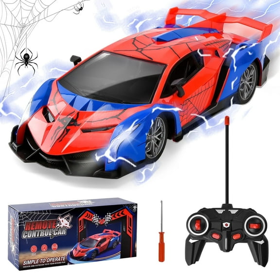 Jaawind Remote Control Cars for Boys 4-12, 2.4Ghz RC Cars Toys, Electric Race Kids Toys with Cool LED Lights, Birthday Gift Toys for Boys Girls Ages 3 4 5 6 7 8 9 10 Years Old