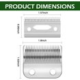 thumbnail image 3 of WWS-2 Pack Lames de Tondeuse de Remplacement Professionnelles, Précision 2 Trous Pièces de Tondeuse Réglables pour 5-Star Senior, Magic Clip, Reflections Senior, 3 of 4