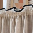 thumbnail image 5 of Wardrobe privacy curtain, curtain under the sink, bookshelf short curtain, country style window curtain privacy door curtain for shelves, windows, living room, 5 of 7