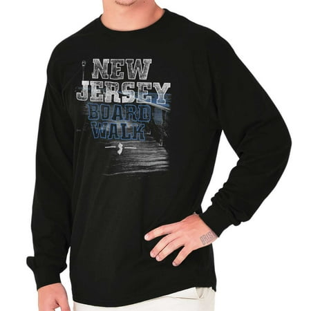 Brisco Brands NJ Shore Boardwalk Garden State Long Sleeve Tee Shirt