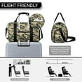 thumbnail image 3 of Green Camo Mens Gym Tote Duffle Bag with Wet Pocket & Shoe Compartment, Travel Duffel Bag Overnight Weekender Hospital Tote Girls Workout Carry on Bag with Luggage Sleeve, 3 of 6