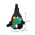 thumbnail image 3 of Willtoo Kids Sling Bags Crossbody Bag, Small Nylon Sling Bag for Travel, Cartoon Dinosaur Sling Bag, 3 of 4