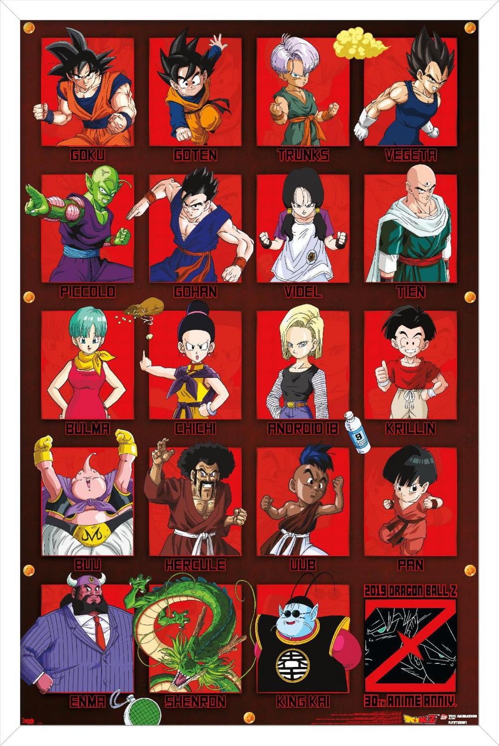Dragon Ball Z - Anniversary Wall Poster