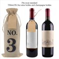 thumbnail image 5 of 20 Piezas Bolsa de Vino de Arpillera con Etiqueta para de Vino una Ciega, Bolsa de Regalo de Botella de Vidrio de Tela Arpillera Numerada para Decoración Fiesta Boda Navidad, 5 of 5