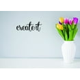 thumbnail image 1 of Decal - Peel & Stick Wall Sticker Create It Text Lettering Inspirational Life Quote Home Decor Picture Art 10 x 40 Inches, 1 of 1