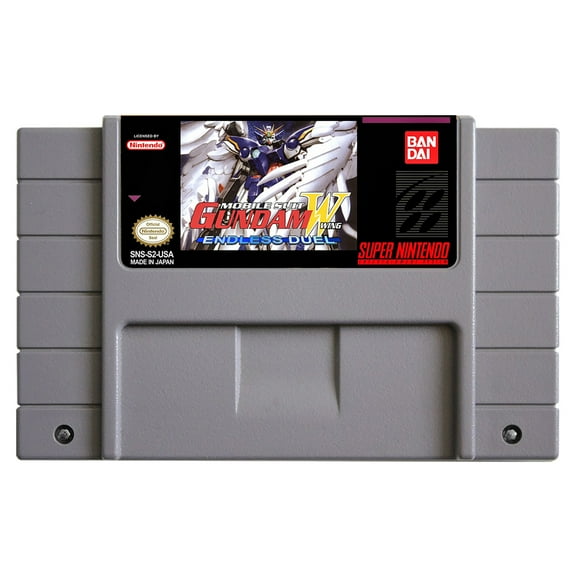 SNES Games Cartridge Gundam Wing Endless Duel am