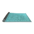 thumbnail image 2 of Ahgly Company Indoor Square Oriental Light Blue Traditional Area Rugs, 7' Square, 2 of 4