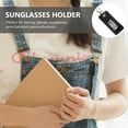 thumbnail image 5 of AURARMLET Black Glasses Case with Protective Lining, Keychain Clip, Storage Sleeve for Sunglasses and Eyewear, 5 of 7