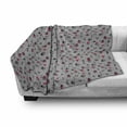 thumbnail image 3 of Abstract Triangle Soft Flannel Fleece Throw Blanket, Hand Drawn Geometric Composition with Pastel Colors, Cozy Plush for Indoor and Outdoor Use, 50" x 60", Grey Pink Charcoal Grey, by Ambesonne, 3 of 6