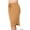 DEEP CAMEL, variant on Women & Plus Elastic Waist Self-Tie Knee Length Tulip Hem Midi Skirt with Side Pockets