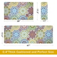 thumbnail image 2 of Boho Kitchen Rugs Anti Fatigue Kitchen Rugs and Mats Non Skid Washable Cushioned Kitchen Mats for Floor Bohemian Colorful Rugs for Sink Laundry Bathroom,Set of 2,17.3 X28+17.3 X 47 Inch, PVC, 2 of 6