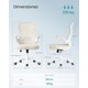 thumbnail image 3 of Silla de Escritorio Giratoria, Silla de Malla de Oficina, con Soporte Lumbar, Reposabrazos Abatibles Beige, 3 of 3