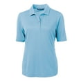 thumbnail image 2 of Women's Cutter & Buck Powder Blue Los Angeles Chargers Virtue Eco Pique Recycled Polo, 2 of 3
