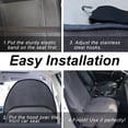 thumbnail image 6 of Trianu Waterproof Car Towel Seat Cover, 55" x 30" Sweating Non-Slip Premium Towel Carseat Cover Protector, Universal Soft Car Truck SUV Front Seat Cover for Gym Workout Beach Hiking (Gray), 6 of 6
