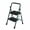 Green, variant on AMZFUN 2 Step Telescopic Herringbone Ladder Ladder, Multi Position Non Slip, Storable Folding Ladder, Stairs Home Indoor Outdoor Roofing, 330 lbs Safe Load Capacity, Gray