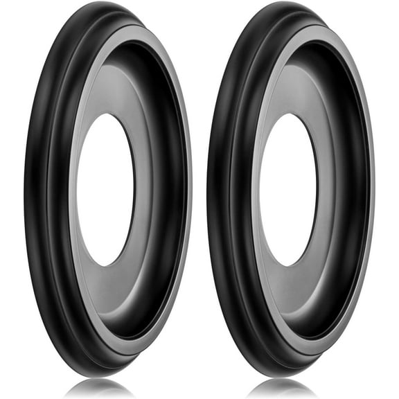 EIFHYT Ceiling Medallion plastics Black 2 pack 10" (Fits Canopies up to7-1/4")