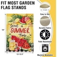thumbnail image 2 of Sweet Summer Time Watermelon Small Decorative Garden Flag, Ice Cream Lemonade Bee Yellow Yard Lawn Outside Decor, Buffalo Plaid Check Farmhouse Burlap Outdoor Home Decoration Double Sided 12.5x18, 2 of 6