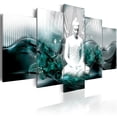 thumbnail image 1 of Tiptophomedecor Stretched Canvas Zen Art - Azure Meditation - Stretched & Framed Ready To Hang Art, 1 of 4