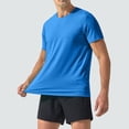 thumbnail image 2 of NIEWTR Men's T Shirt Short Sleeve Crew Neck T-Shirt Casual Summer Classic Basic Tee Shirts（Blue,2XL), 2 of 7
