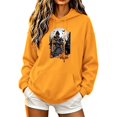 thumbnail image 2 of Halloween Spooky Season Hoodie Women Ghost Sweatshirts | Oversized Ghost Sweater Fall Embroidered Pullover Top Long Sleeve Crewneck Shirts Cute Vintage Graphic Tees, 2 of 5