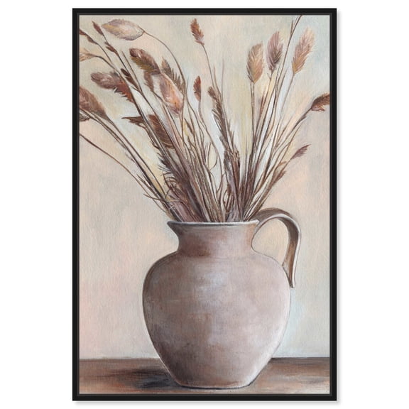 Vintage Still Life Art Canvas Classic Cottage Art by Art Remedy, Black Frame, 24" x 36"