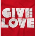 thumbnail image 2 of Give Love Heart Kindness Happiness Women's Long Sleeve T Shirt Brisco Brands M, 2 of 6