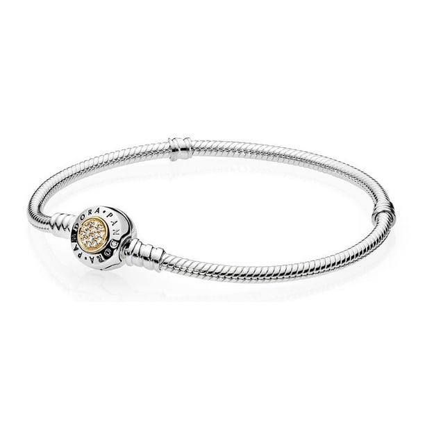 Pandora Moments Two Tone Bracelet With Signature Clasp 590741cz 16 Walmart Com Walmart Com