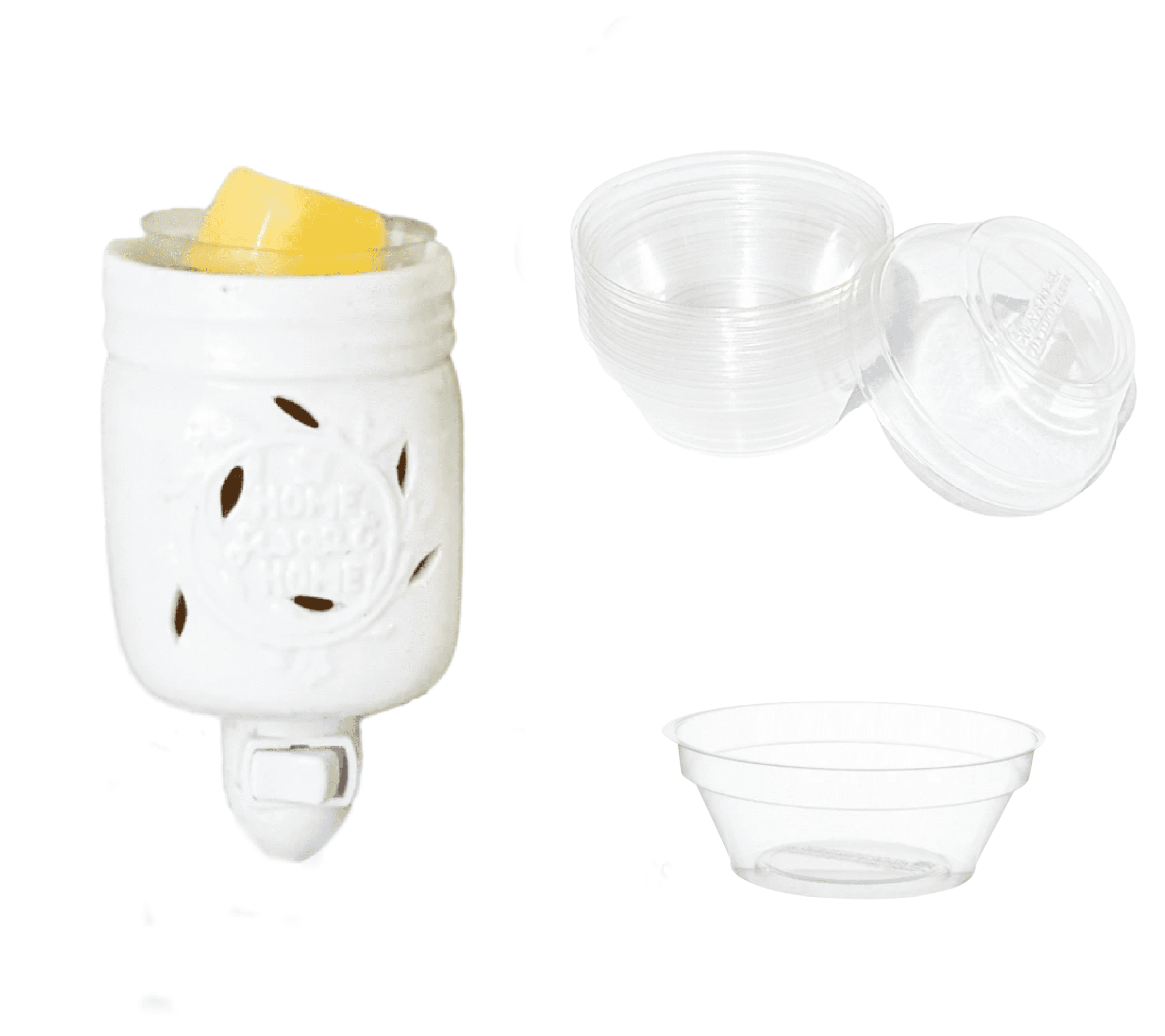 Scentsibles Wax Warmer Liners Outlet Style Clear Recycled Plastic (RPET) 10 count