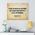 thumbnail image 2 of Scripture Walls  Wise Man Proverbs 29:11 Bible Verse Canvas Christian Wall Art Ready to Hang Unframed, 2 of 6
