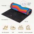 thumbnail image 6 of Small Round Rug 3Ft, Modern Abstract Non-Slip Washable Circle Rugs Carpet, Bohemia Wave Stripes Fluid Simple Colorful Indoor Outdoor Rug Floor Mats Throw Runner for Bedroom Living Room Bathroom, 6 of 8