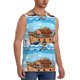 thumbnail image 2 of Balery Animals on Noah's Ark Camisetas sin mangas para hombre, absorbe la humedad y protege contra el mal olor.-Medium, 2 of 7