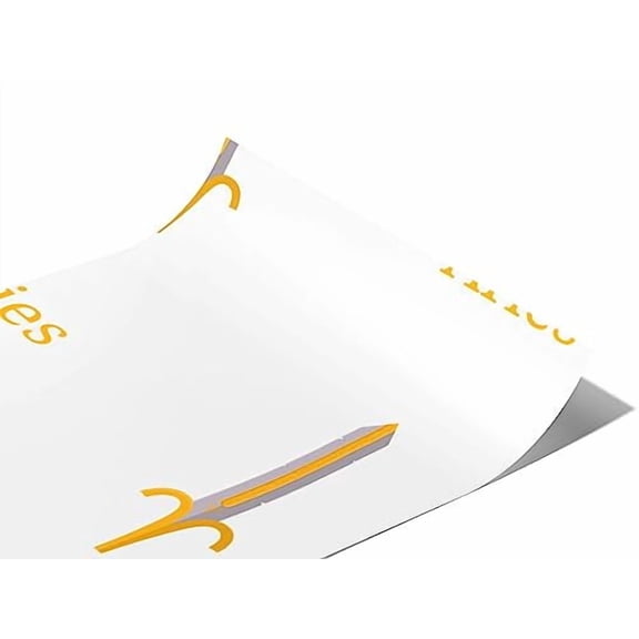 Rwraps Astrology Aries Swords Gloss Vinyl Film Wrap 59in x 6in Vinyl Vehicle Car Film Sheet Roll