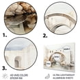 thumbnail image 3 of Designart "Minimalist Archway Grey Bridge II" Architecture Metal Art Living Room, 3 of 5