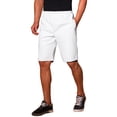 thumbnail image 4 of INSPIRE CHIC Halloween Men's Knee Length Elastic Waist Faux Leather Casual PU Shorts 34 White, 4 of 5
