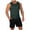 *2-Army Green, variant on VBVC Men's 2 Piece Quick Dry Sweatsuits,Sleeveless Tank Top and Drawstring Shorts for Men,Gray,S-3XL