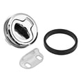 thumbnail image 1 of Stainless Steel Flush Pull Slam Lock Round Pull Lock for RV Boat Deck Cover Door Cabinet Hardware Door Locking Style (B) 2pcs, 1 of 5