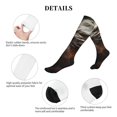 thumbnail image 5 of Lsque Abstract White Dragon Pattern Sport Compression Socks for Men & Women 15-20 mmHg Knee High Nurse Pregnant Running Medical and Travel Athletic, 5 of 6
