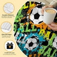 thumbnail image 5 of Soccer Blanket |Football Ball Gifts for Boys Kids |Unique Soccer Doodle Lovers Gifts for Teens Adults |Super Soft Flannel Blanket for Sofa Couch |Plush Warm Bed Home Decor,50"x60"for Throw/Travel, 5 of 6