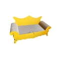 thumbnail image 2 of Sofá cama rascador para gatos, cama portátil para gatos y gatitos, para interiores amarillo, 2 of 10