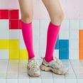 thumbnail image 3 of DQRPSEETB Warm Christmas Fashion Windproof Printing Mid Tube Socks Long Tube Cotton Socks Women,Golf Socks Hot Pink, 3 of 6