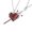 A, variant on Trendy Swords Heart Necklace for Partners Stylish Daily Wear Neckchain Women Accessory Anniversary Gift for Lovers