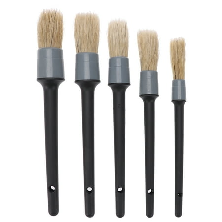 

5PCS Round Head Small Brush Industrial Brush Paint Brush Car Clean Use Brush