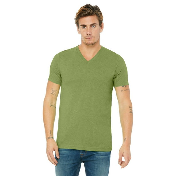 Download Bella Canvas Bella Canvas Jersey Short Sleeve V Neck T Shirt 3005 Heather Green M Walmart Com Walmart Com