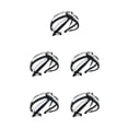 thumbnail image 1 of Sonducket Banda para el cabello Pearl Knot Diadema Estilo elegante Hairbands Pearls Wrap Multicolor Ajustable Diademas estrechas Negro Negro 5piezas, 1 of 6