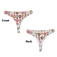 thumbnail image 3 of Balery Colorful Donuts Tangas de Algodón para Mujer con Estampado – Ropa Interior Sexy, Transpirable, G-string-4X-Large, 3 of 6